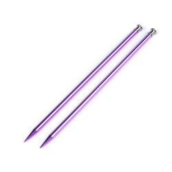 Druty proste nr. 3; 3,5; 4; 4,5; 5; 5,5; 6; 8; 9; 10 - Fiolet pastela (1 Para)