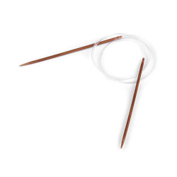 Circular bamboo knitting needles no. 3; 3.5; 4; 4.5; 5; 5.5; 6; 6.5; 7; 8 - Bamboo dark (1 Piece)