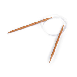 Circular bamboo knitting needles no. 3; 3.5; 4; 4.5; 5; 5.5; 6; 6.5; 7; 8 - Bamboo dark (1 Piece)