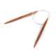 Circular bamboo knitting needles no. 3; 3.5; 4; 4.5; 5; 5.5; 6; 6.5; 7; 8 - Bamboo dark (1 Piece) Circular bamboo knitting needles no. 3; 3.5; 4; 4.5; 5; 5.5; 6; 6.5; 7; 8 - Bamboo dark (1 Piece)