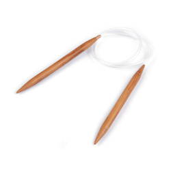 Circular bamboo knitting needles no. 9; 10; 12 - Bamboo dark (1 Piece)