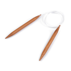 Circular bamboo knitting needles no. 9; 10; 12 - Bamboo dark (1 Piece)