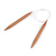 Circular bamboo knitting needles no. 9; 10; 12 - Bamboo dark (1 Piece) Circular bamboo knitting needles no. 9; 10; 12 - Bamboo dark (1 Piece)
