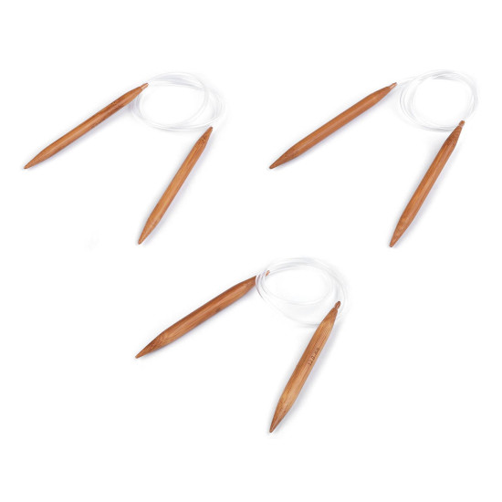 Circular bamboo knitting needles no. 9; 10; 12 - Bamboo dark (1 Piece) Circular bamboo knitting needles no. 9; 10; 12 - Bamboo dark (1 Piece)