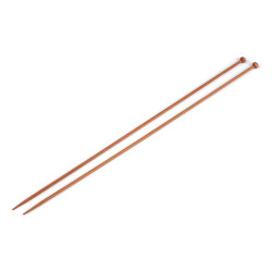 Druty proste nr. 3,5; 4; 4,5; 5 bambus - Bambus ciemny (1 Para)