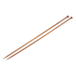 Druty proste nr. 3,5; 4; 4,5; 5 bambus - Bambus ciemny (1 Para)