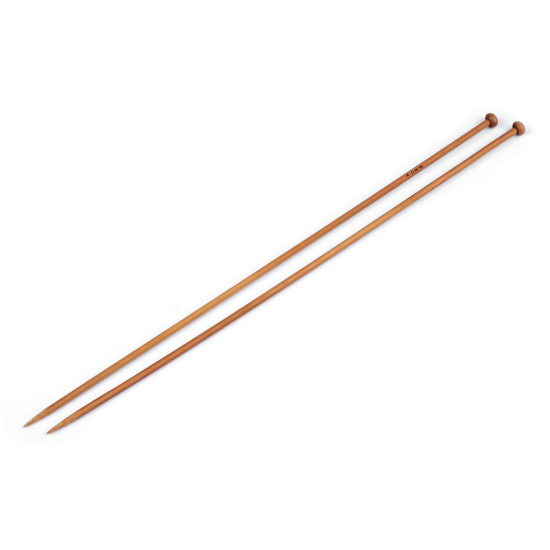 Druty proste nr. 3,5; 4; 4,5; 5 bambus - Bambus ciemny (4 Pary) Druty proste nr. 3,5; 4; 4,5; 5 bambus - Bambus ciemny (4 Pary)