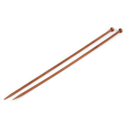 Druty proste nr. 3,5; 4; 4,5; 5 bambus - Bambus ciemny (1 Para)