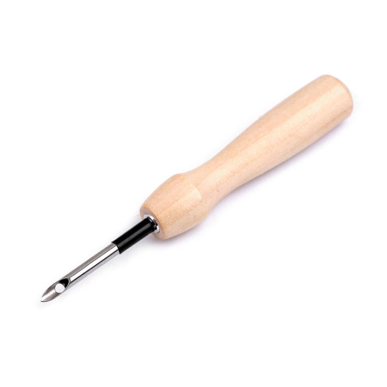 Igła do haftu stemplowego z drewnianą rękojeścią ø3,5 mm, ø5 mm - Naturalny jasny (1 Sztuka) Igła do haftu stemplowego z drewnianą rękojeścią ø3,5 mm, ø5 mm - Naturalny jasny (1 Sztuka)