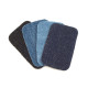 Écussons thermocollants en denim, 7,6x4,9 cm - Noir (5 Sachets) Écussons thermocollants en denim, 7,6x4,9 cm - Noir (5 Sachets)
