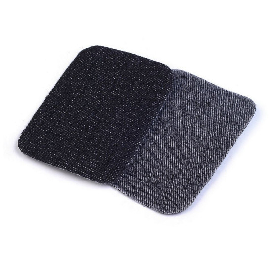 Écussons thermocollants en denim, 7,6x4,9 cm - Noir (5 Sachets) Écussons thermocollants en denim, 7,6x4,9 cm - Noir (5 Sachets)