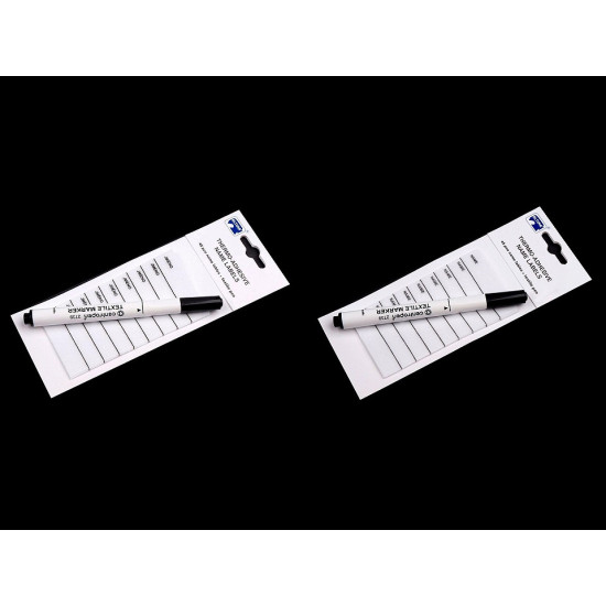 Etykieta ubraniowa do naprasowania z pisakiem - White (1 Torba)