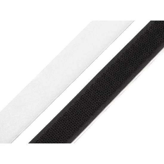 Taśma rzep samoprzylepna komplet (haczyk+pętelka) w odcinkach szerokość 20 mm - White (100 Pary) Taśma rzep samoprzylepna komplet (haczyk+pętelka) w odcinkach szerokość 20 mm - White (100 Pary)
