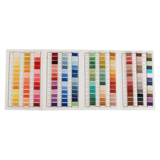 Yarn embroidery perlovka, norma, mouline nitarna colour card - As pictured (1 Piece) Yarn embroidery perlovka, norma, mouline nitarna colour card - As pictured (1 Piece)