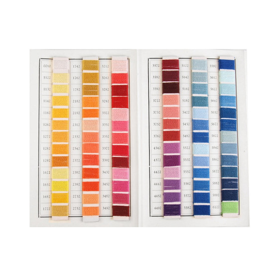Yarn embroidery perlovka, norma, mouline nitarna colour card - As pictured (1 Piece) Yarn embroidery perlovka, norma, mouline nitarna colour card - As pictured (1 Piece)