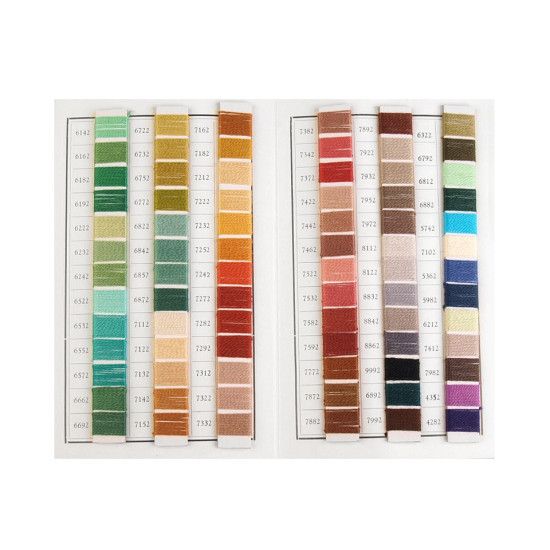 Yarn embroidery perlovka, norma, mouline nitarna colour card - As pictured (1 Piece) Yarn embroidery perlovka, norma, mouline nitarna colour card - As pictured (1 Piece)