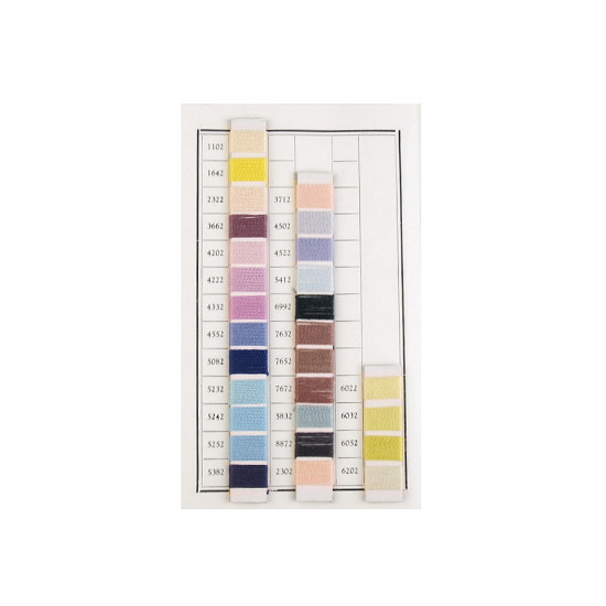 Yarn embroidery perlovka, norma, mouline nitarna colour card - As pictured (1 Piece) Yarn embroidery perlovka, norma, mouline nitarna colour card - As pictured (1 Piece)