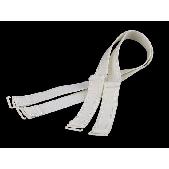 Ramiączka do biustonosza szerokość 16 mm z metalowym zapięciem - Czarny (1 Para) Ramiączka do biustonosza szerokość 16 mm z metalowym zapięciem - Czarny (1 Para)