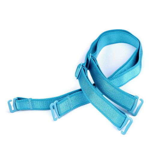Ramiączka do biustonosza szerokość 16 mm z metalowym zapięciem - Czarny (1 Para) Ramiączka do biustonosza szerokość 16 mm z metalowym zapięciem - Czarny (1 Para)