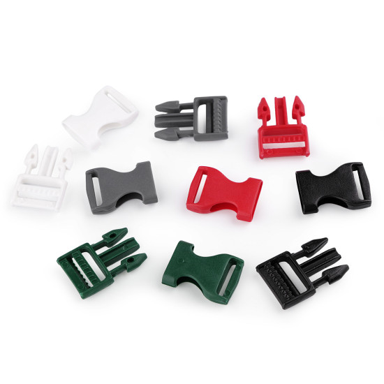 Klamra z regulatorem szerokość 20 mm - White (100 Pary) Klamra z regulatorem szerokość 20 mm - White (100 Pary)