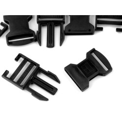 Klamra z regulatorem bb szerokość 30mm - Czarny (100 Pary)