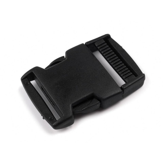 Klamra z regulatorem szerokość 30 mm - Czarny (100 Pary) Klamra z regulatorem szerokość 30 mm - Czarny (100 Pary)