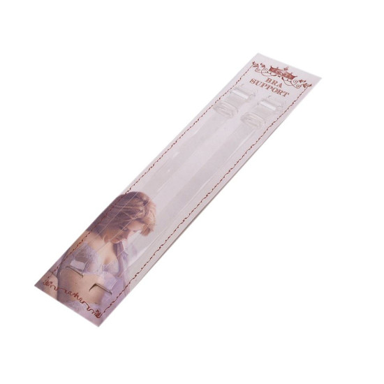 Ramiączka silikonowe szerokość 15 mm z plastikowym zapięciem - Transparent (1 Para) Ramiączka silikonowe szerokość 15 mm z plastikowym zapięciem - Transparent (1 Para)