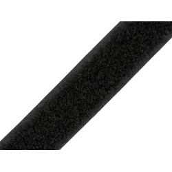 Taśma rzep plusz szerokość 20mm - Czarny (25 Metry)
