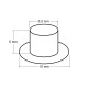 Grommet / eyelet with washer inner ø5.5 mm / outer ø10 mm - Black varnish (1000 Pairs) Grommet / eyelet with washer inner ø5.5 mm / outer ø10 mm - Black varnish (1000 Pairs)