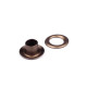 Grommet / eyelet with washer inner ø5.5 mm / outer ø10 mm - Black varnish (1000 Pairs) Grommet / eyelet with washer inner ø5.5 mm / outer ø10 mm - Black varnish (1000 Pairs)
