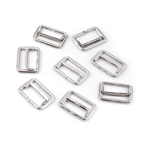 Cataramă ajustare, lățime 22 mm - Nichel (2 Bucăți) Cataramă ajustare, lățime 22 mm - Nichel (2 Bucăți)