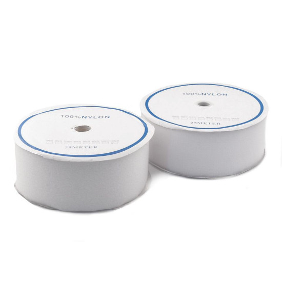 Taśma rzep komplet (haczyk+pętelka) szerokość 10 cm - White (1 Metr) Taśma rzep komplet (haczyk+pętelka) szerokość 10 cm - White (1 Metr)