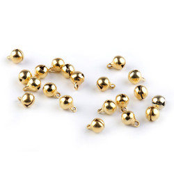 Metal jingle bell ø6 mm - Gold (20 Pieces)