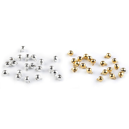 Metal jingle bell ø6 mm - Gold (20 Pieces)