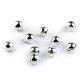 Metal jingle bell ø8 mm - Silver (10 Pieces)