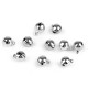 Metal jingle bell ø8 mm - Silver (10 Pieces)
