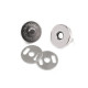 Magnetic snap closures ø18 mm nickel - Nickel (100 Sets) Magnetic snap closures ø18 mm nickel - Nickel (100 Sets)