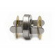 Magnetic snap closures ø18 mm nickel - Nickel (100 Sets) Magnetic snap closures ø18 mm nickel - Nickel (100 Sets)