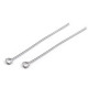Aste per occhielli, dimensioni: 40 mm - Platino (250 Pezzi) Aste per occhielli, dimensioni: 40 mm - Platino (250 Pezzi)