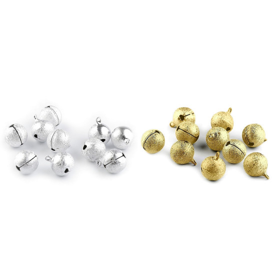 Clopoței / zurgălăi, ø20 mm - Argintiu deschis (5 Bucăți) Clopoței / zurgălăi, ø20 mm - Argintiu deschis (5 Bucăți)
