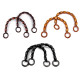 Wood beaded bag handle - Black (2 Pieces) Wood beaded bag handle - Black (2 Pieces)