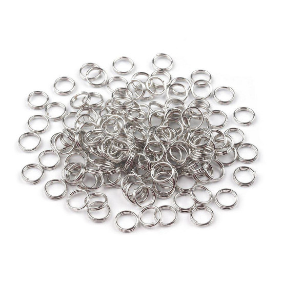 Ogniwko łączące podwójne ø6 mm - Platyna (20 Gramy) Ogniwko łączące podwójne ø6 mm - Platyna (20 Gramy)