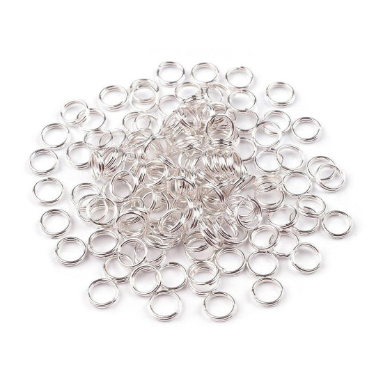 Ogniwko łączące podwójne ø6 mm - Platyna (20 Gramy) Ogniwko łączące podwójne ø6 mm - Platyna (20 Gramy)