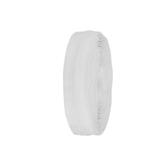 Continuous nylon zipper no 3, for asic type sliders - Cream (400 Meters)