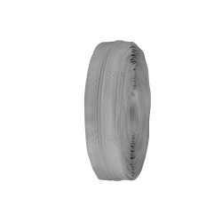 Fermeture éclair continue en nylon no 3 pour glissières de type asic - Gris mat (25 Mètres)