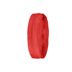 Fermeture éclair continue en nylon no 3 pour glissières de type asic - Rouge (25 Mètres)
