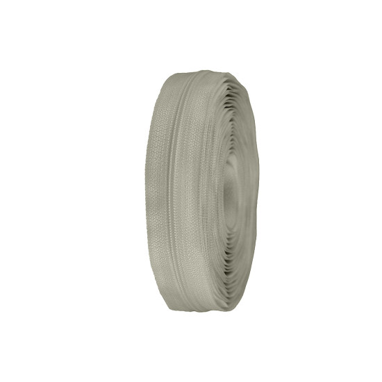 Continuous nylon zipper no 3, for asic type sliders - Cream (400 Meters)
