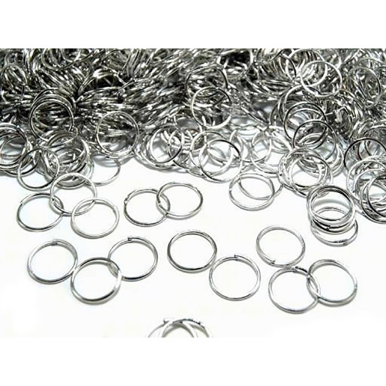 Anneau de saut, ø 8 mm - Argent lumineux (10 Grammes) Anneau de saut, ø 8 mm - Argent lumineux (10 Grammes)