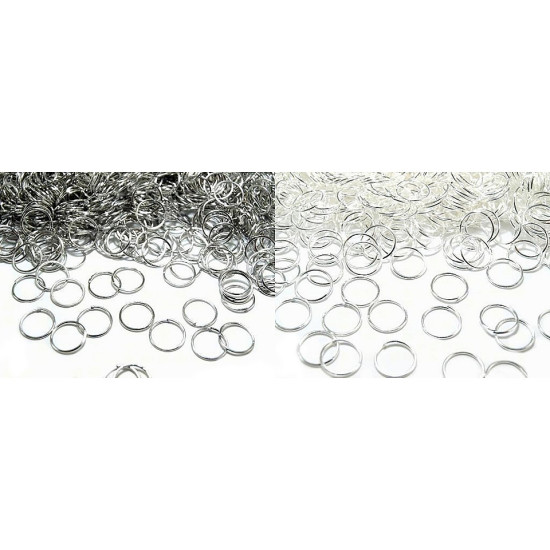 Anneau de saut, ø 8 mm - Argent lumineux (10 Grammes) Anneau de saut, ø 8 mm - Argent lumineux (10 Grammes)