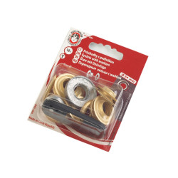 Oczka metalowe wew.ø12 mm / zew.ø24 mm - Złoty (1 Pudełko)